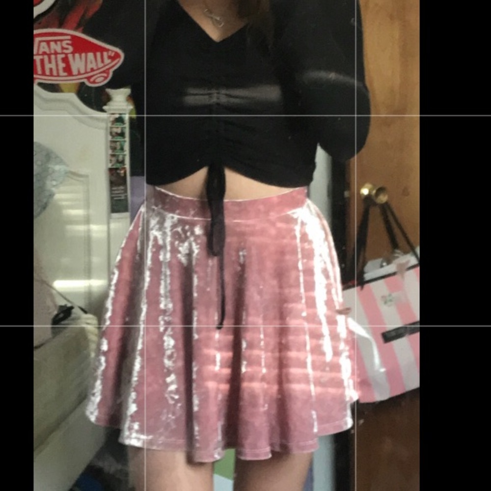 Forever 21 velvet skirt